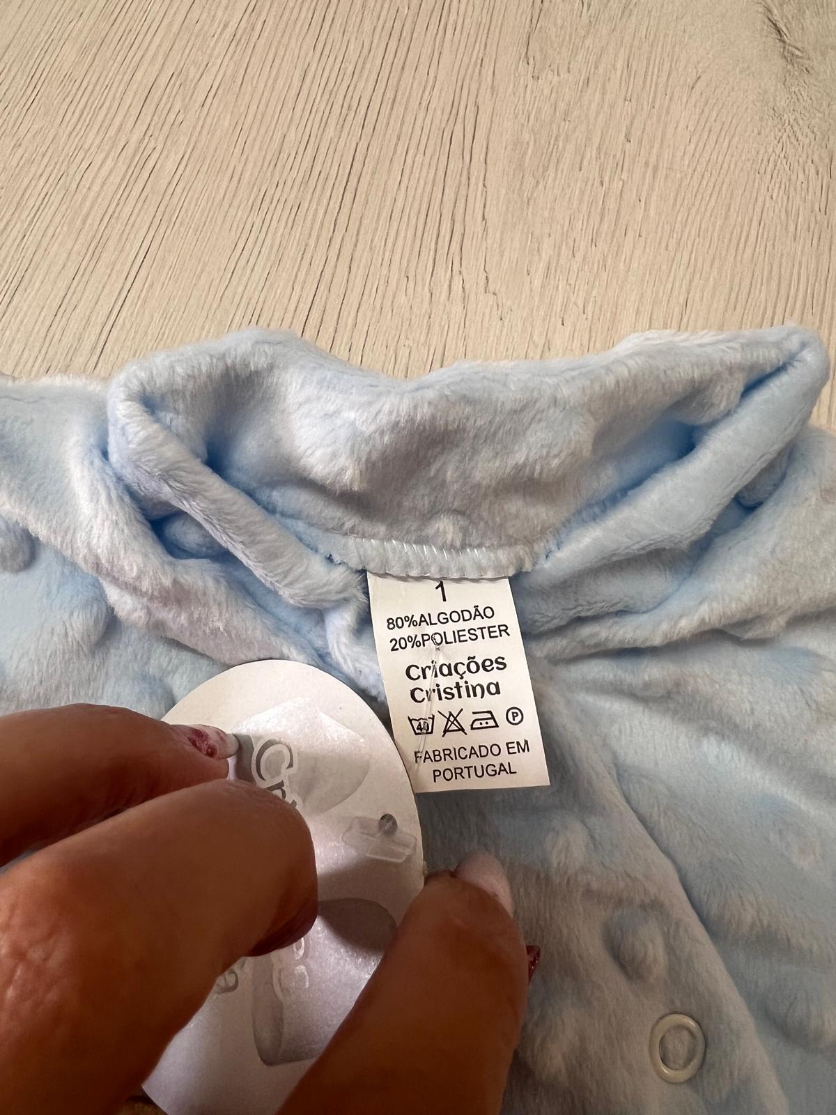 Conjunto de Pijama Bebé | Tamanho 1 Mês